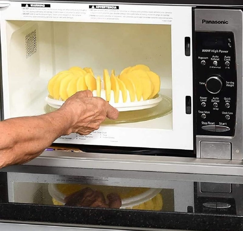 Home Style Dependable Industries Inc. Essentials Microwave Oven Potato Chip Rack Maker: Oil-Free, Crisp Chips Every Time - Instructions Included - Image 3